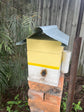 Native bee hive roof