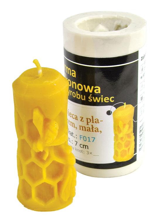 Candle with Honeycomb Silicon Candle Mould