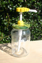 Honey Jar and Pump with Two Lids