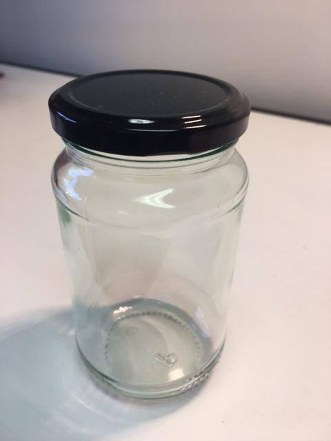 Black Lids for 270ml/350g or 750ml/1kg Glass Jars